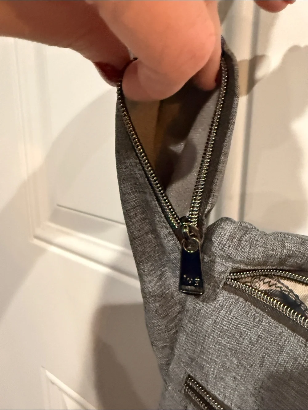 LUG Skipper Quilted Grey Crossbody Shoulder Bag